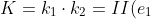 K=k_1 \cdot k_2=II(e_1)\cdot II(e_2)=a\cdot <dN(\frac{e_1}{\sqrt{a}}) , \frac{e_1}{\sqrt{a}} >\cdot a<dN(\frac{e_2}{\sqrt{a}}) , \frac{e_2}{\sqrt{a}} >=II'(\frac{e_1}{\sqrt{a}})\cdot II'(\frac{e_2}{\sqrt{a}})=k'_1 \cdot k'_2 =K'